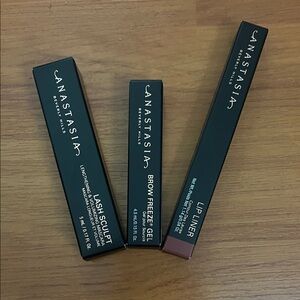 Anastasia Beverly Hills Lash Sculpt Mascara, Brow Freeze Gel & Lip Liner Trio